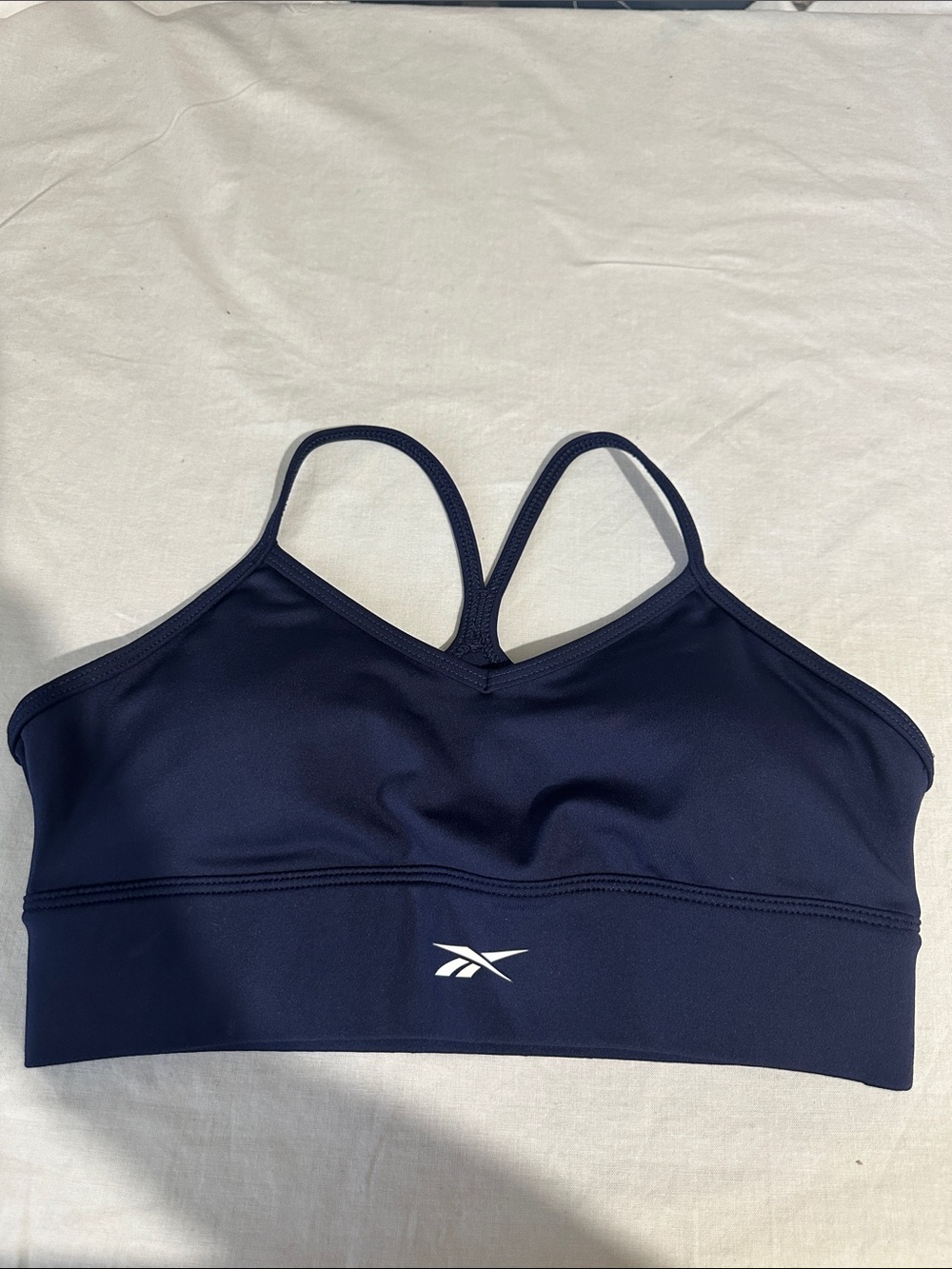 Reebok Navy Strappy Light-Support Sports Bralette